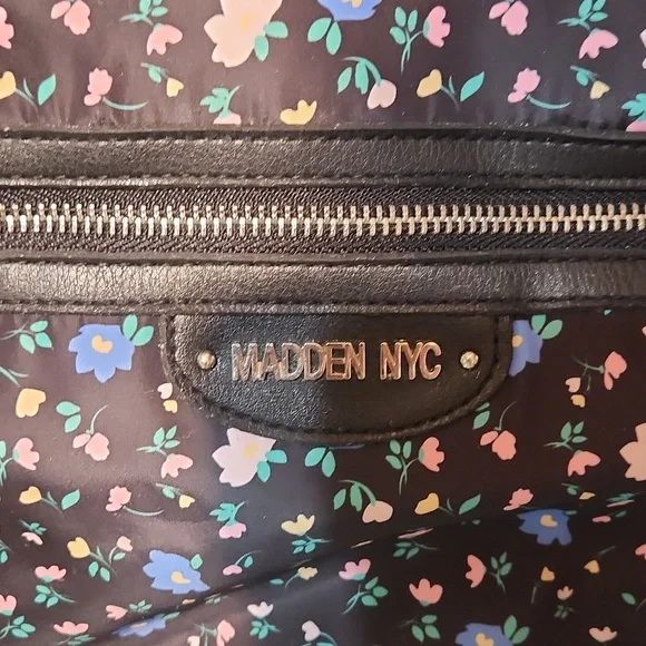 Floral Black Backpack By Brand Madden NYC - Picture 2 of 11